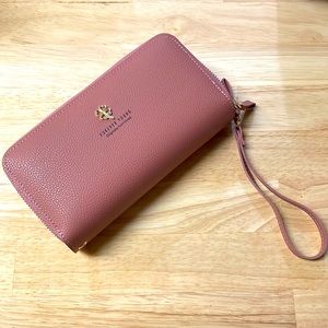 Dusty Pink Forever Young Letter Wristlet Wallet